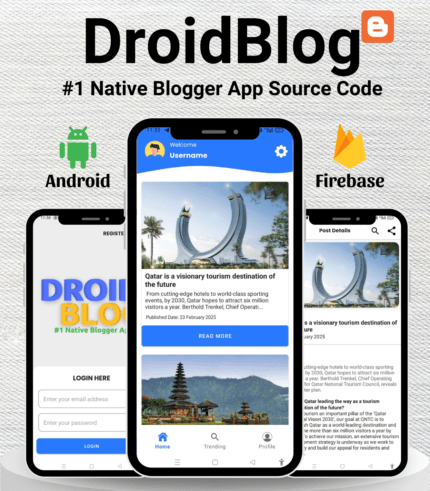Native Blogger App Source Code