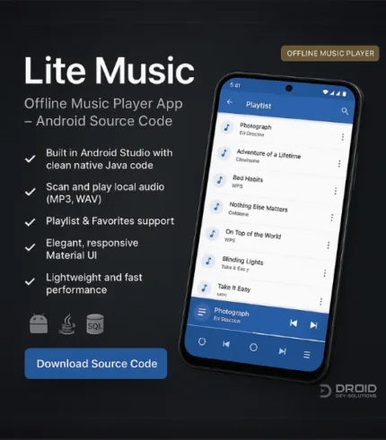Lite Music - Android App Source Code (Java | Native)