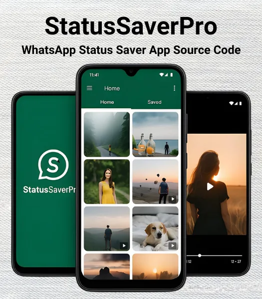 StatusSaverPro – WhatsApp Status Saver App Source Code (Android + Firebase + AdMob)